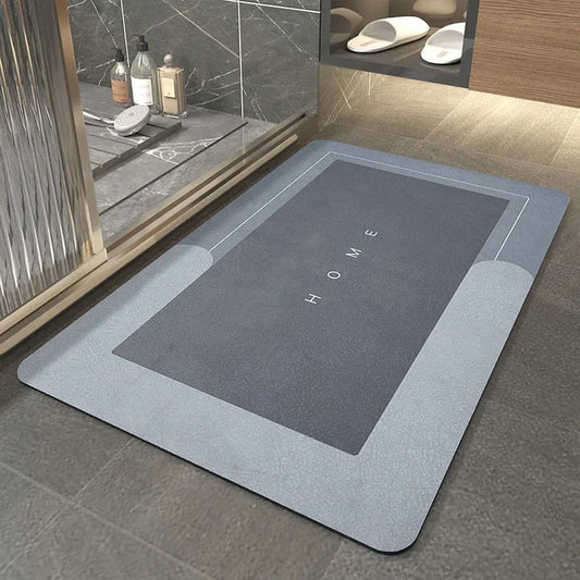 Rapid Dry Non Slip Floor Mat for Bathroom and Entryway Safety