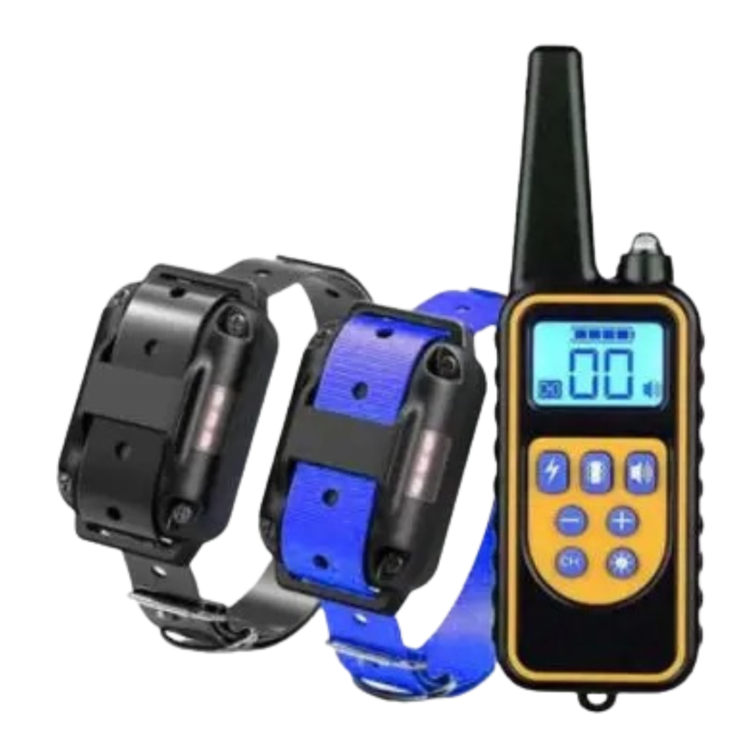 Oplaadbare anti-blaf hondenhalsband met afstandsbediening en waterdicht ontwerp