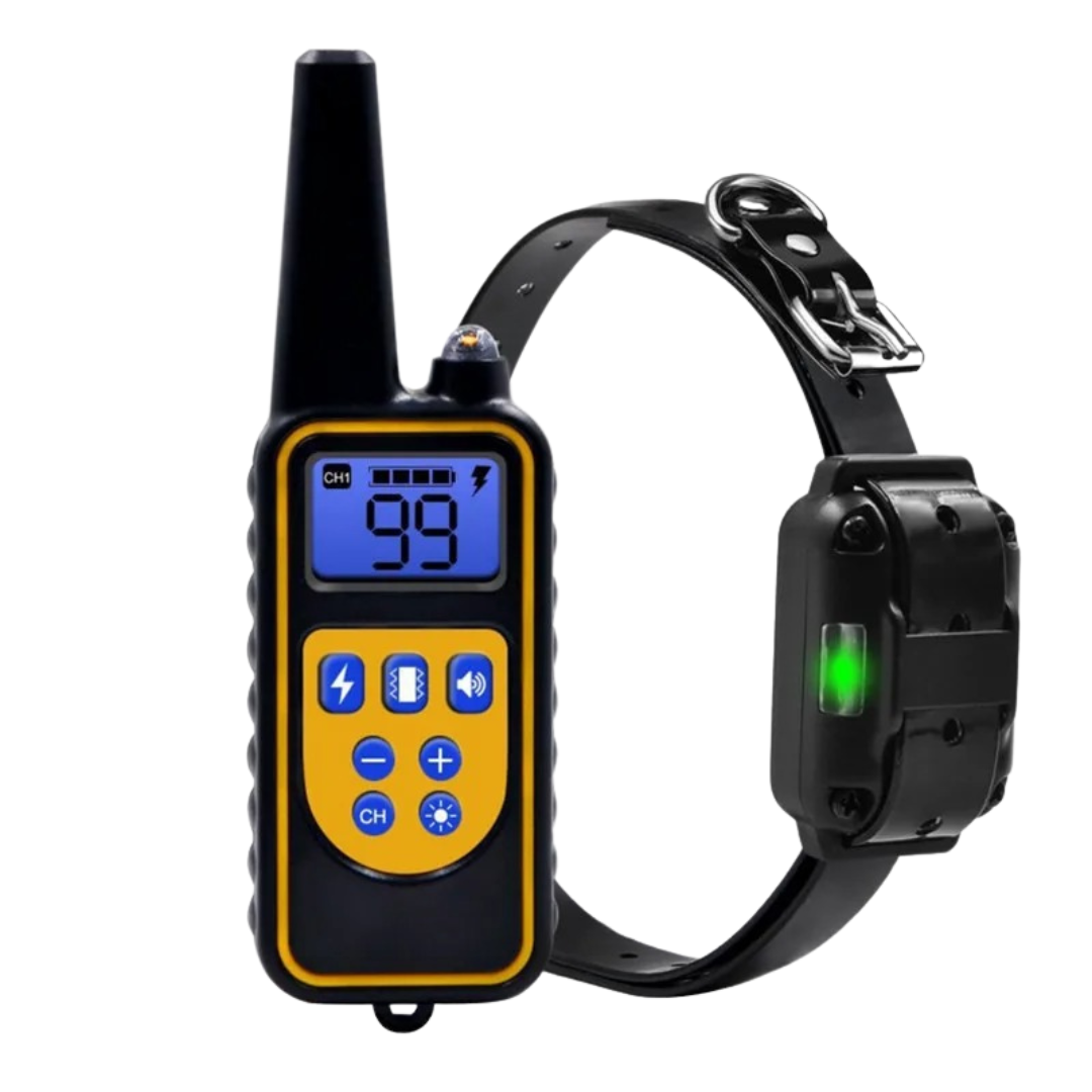 Oplaadbare anti-blaf hondenhalsband met afstandsbediening en waterdicht ontwerp