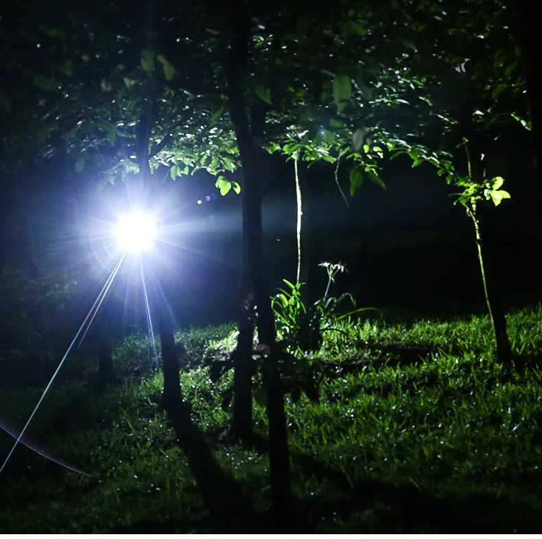 Oplaadbare LED hoofdlamp waterdicht zoom buitenlamp