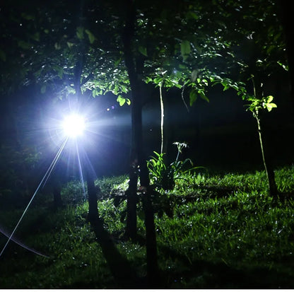 Oplaadbare LED hoofdlamp waterdicht zoom buitenlamp