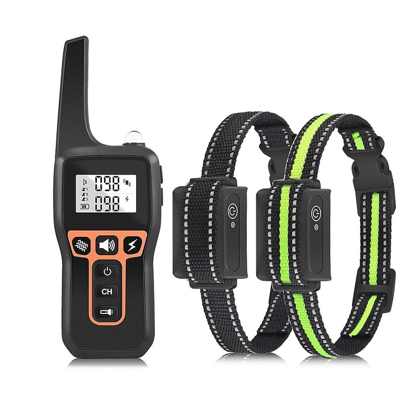 Oplaadbare waterdichte honden trainingshalsband 1000m bereik