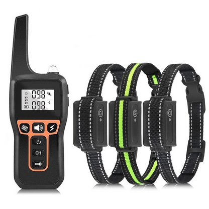 Oplaadbare waterdichte honden trainingshalsband 1000m bereik