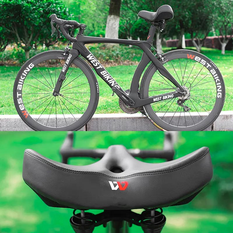 RideEase ergonomisch fietszadel met extra breed comfortontwerp