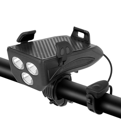 RideLight 4-in-1 Fietslamp met Telefoonhouder Powerbank en Toeter