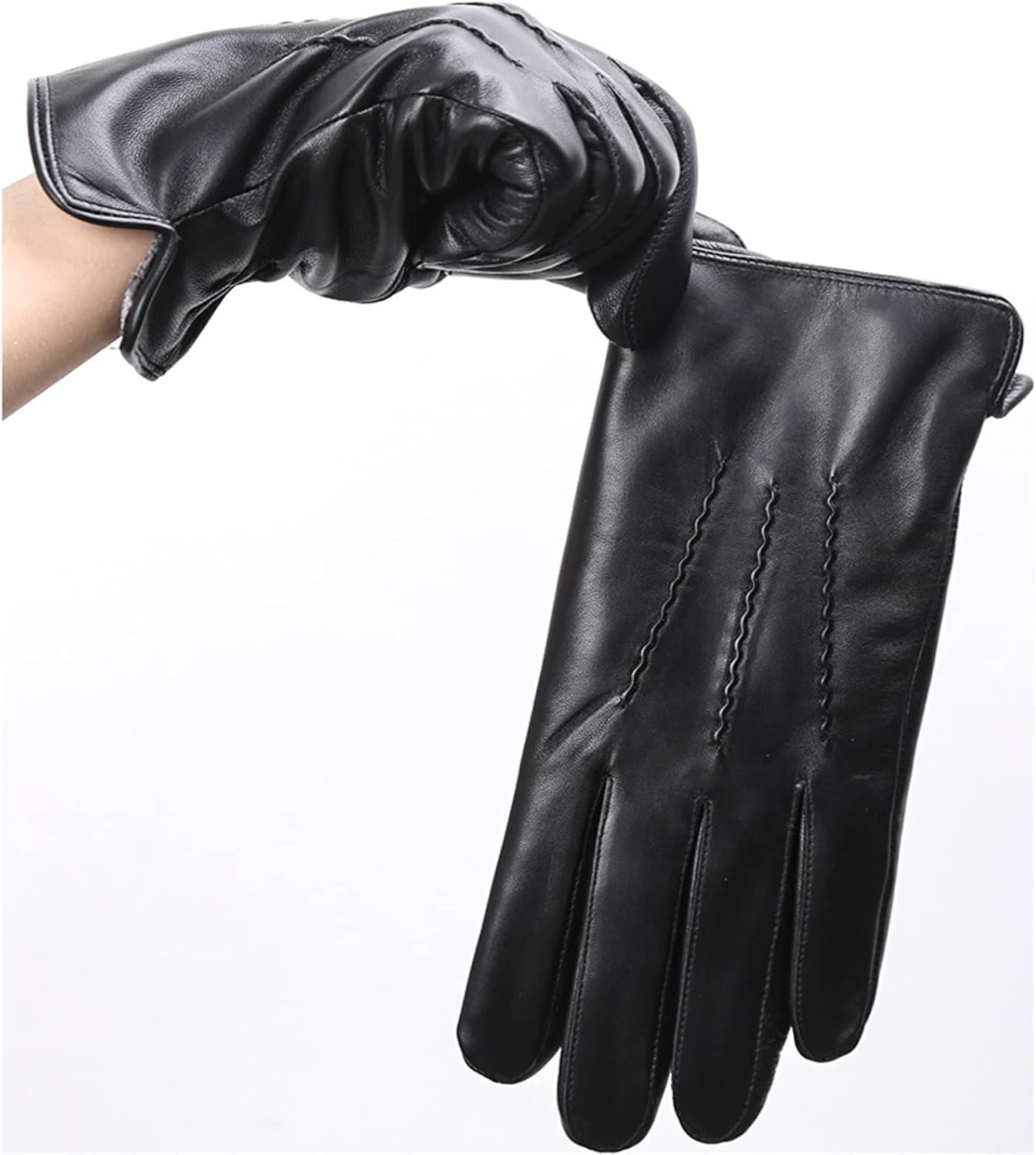 RippleWarm schapenvacht leren winterhandschoenen voor warme comfort