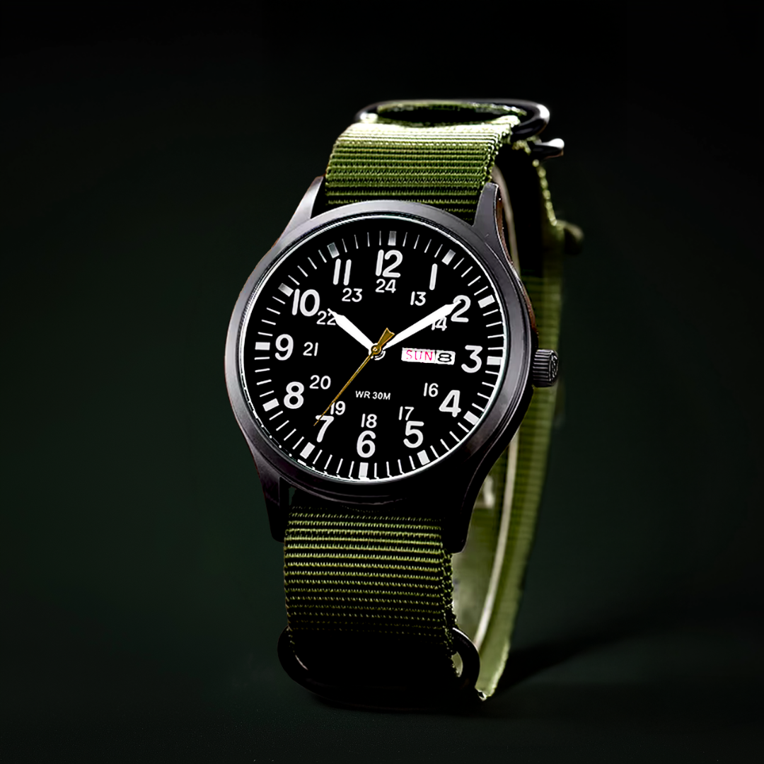 Robuust outdoor herenhorloge met waterdicht roestvrijstalen ontwerp