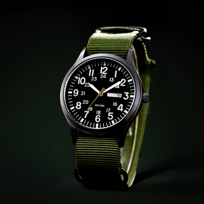 Robuust outdoor herenhorloge met waterdicht roestvrijstalen ontwerp