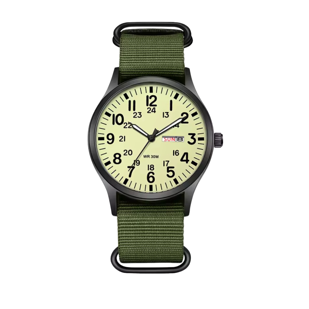 Robuust outdoor herenhorloge met waterdicht roestvrijstalen ontwerp