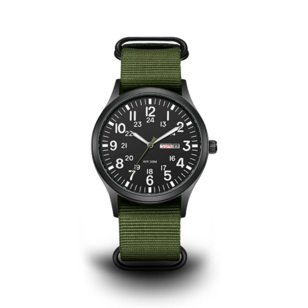Robuust outdoor herenhorloge met waterdicht roestvrijstalen ontwerp