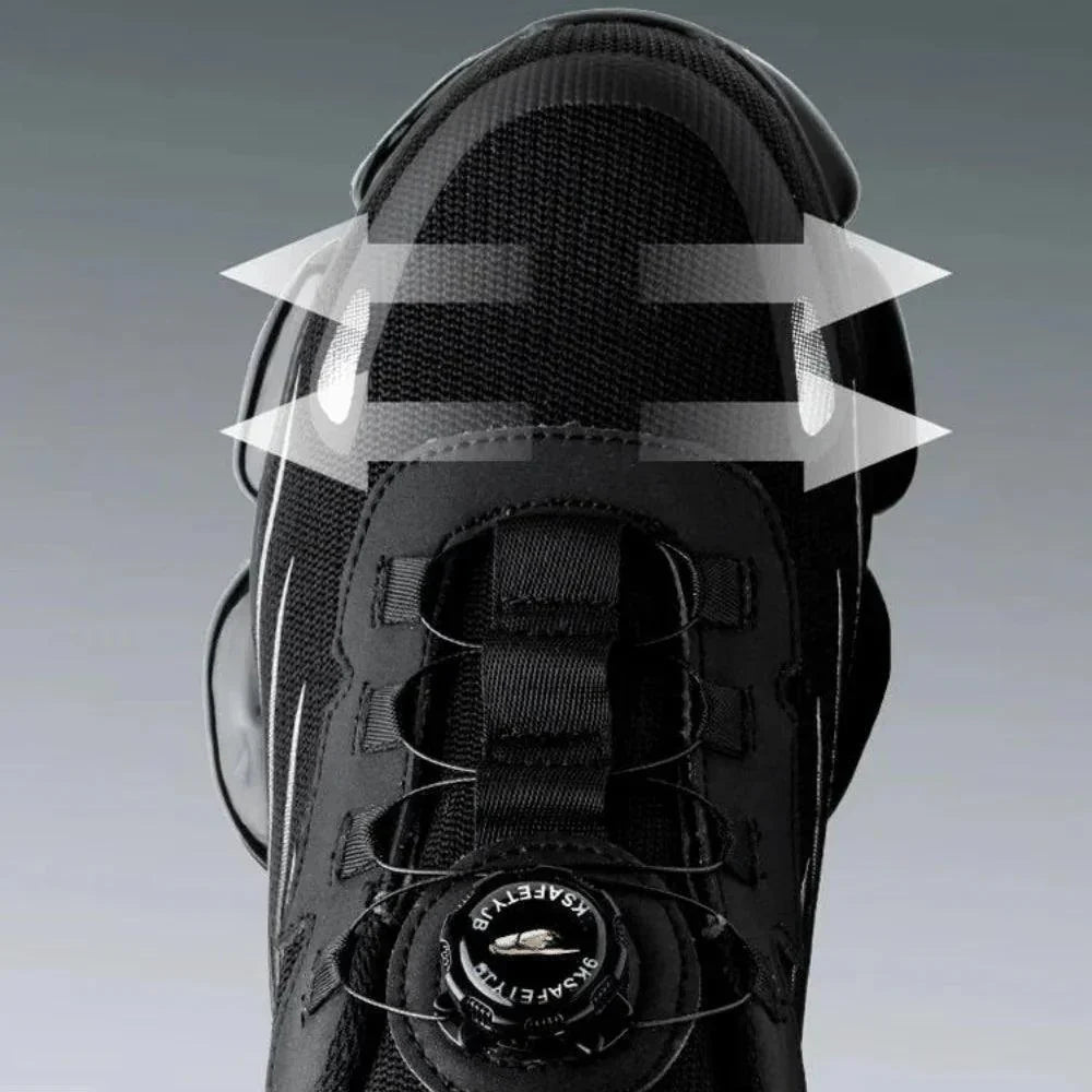 SafeShoez orthopedische veiligheidsschoenen met stalen neus en memory foam comfort