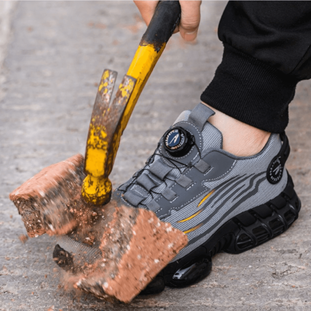 SafeShoez orthopedische veiligheidsschoenen met stalen neus en memory foam comfort