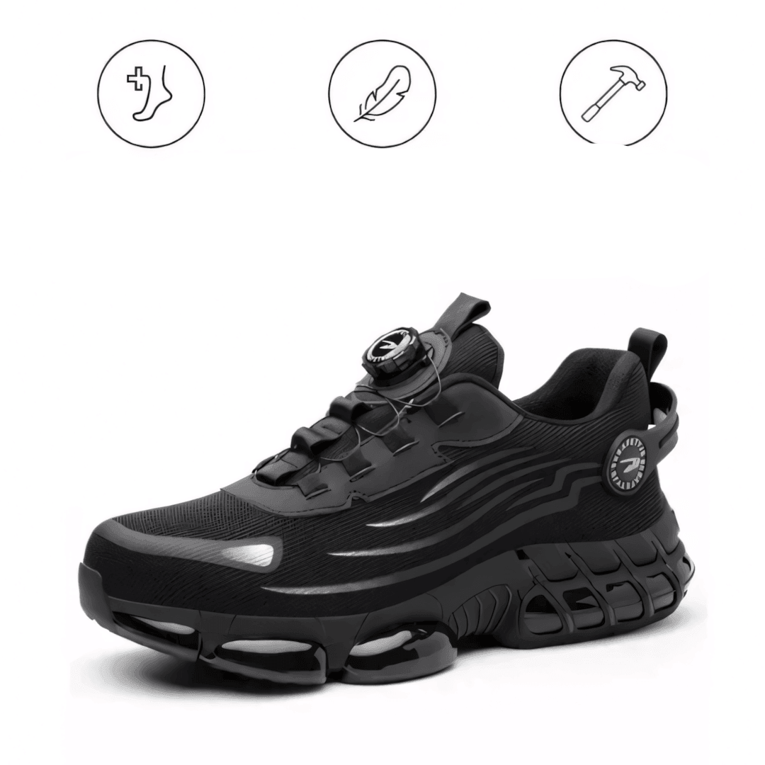 SafeShoez orthopedische veiligheidsschoenen met stalen neus en memory foam comfort