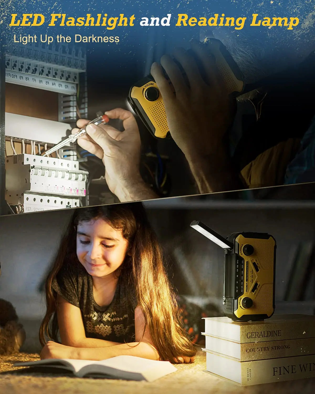 SafeSignal noodradio met zaklamp en powerbank