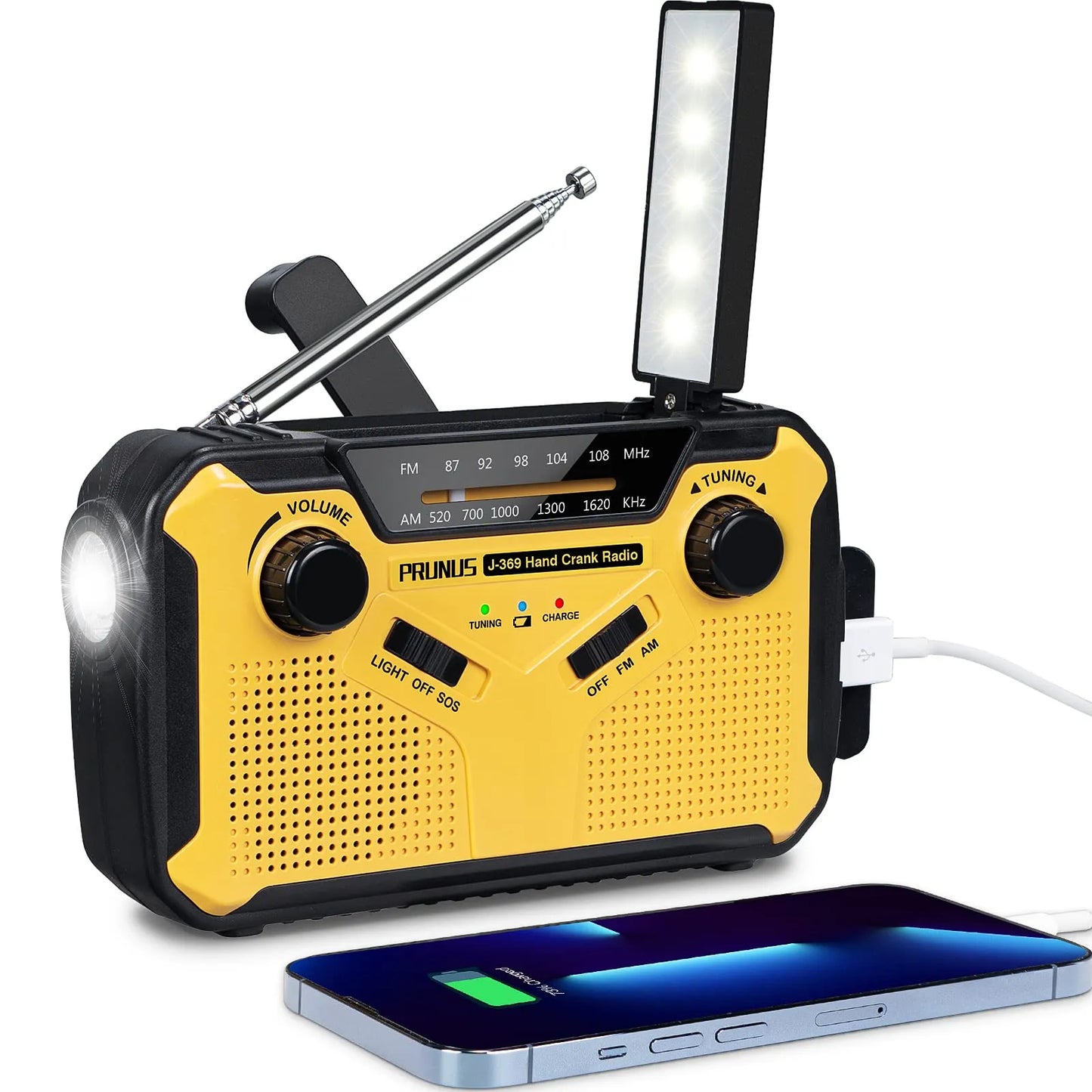 SafeSignal noodradio met zaklamp en powerbank