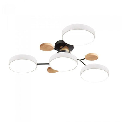 Scandinavische LED plafondlamp – modern takkenontwerp warm wit licht