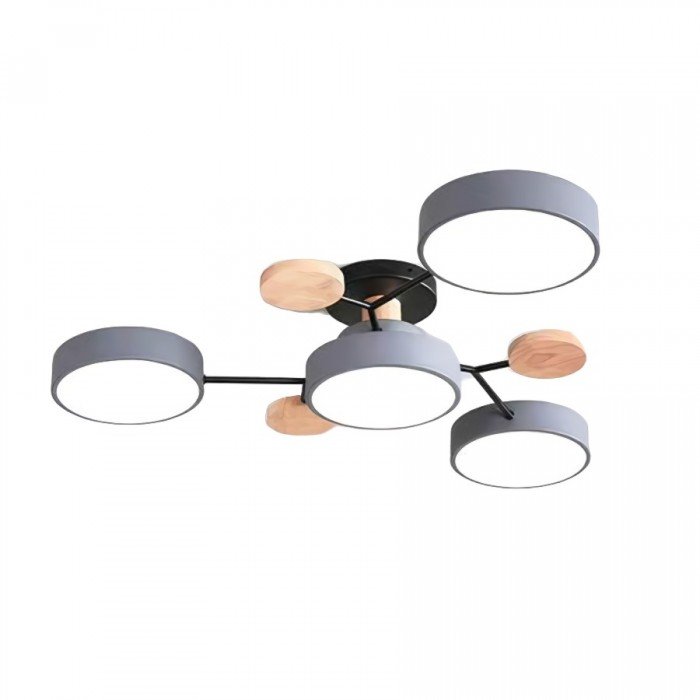 Scandinavische LED plafondlamp – modern takkenontwerp warm wit licht