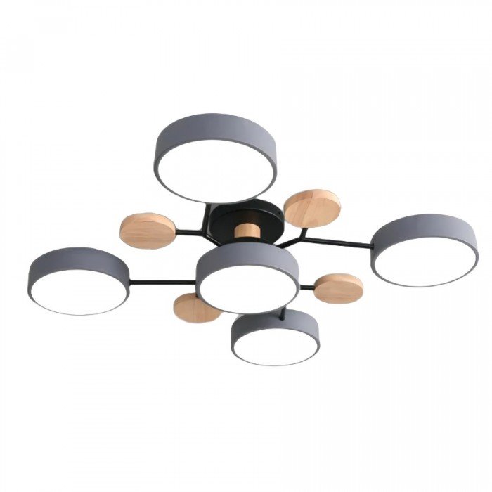 Scandinavische LED plafondlamp – modern takkenontwerp warm wit licht