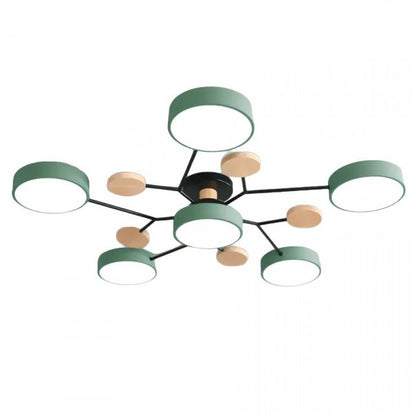 Scandinavische LED plafondlamp – modern takkenontwerp warm wit licht