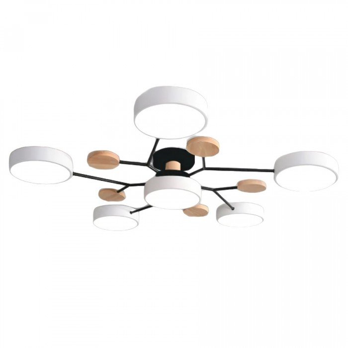 Scandinavische LED plafondlamp – modern takkenontwerp warm wit licht