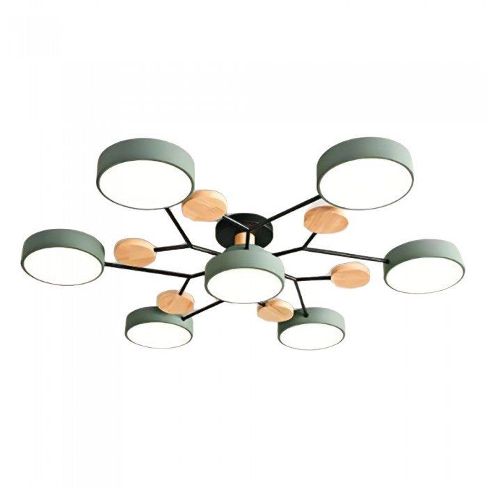 Scandinavische LED plafondlamp – modern takkenontwerp warm wit licht