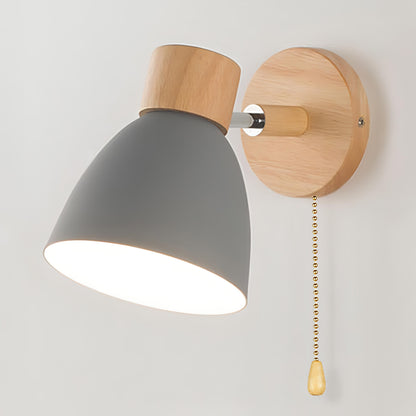 Scandinavische wandlamp met trekschakelaar warme Noordse stijl lamp