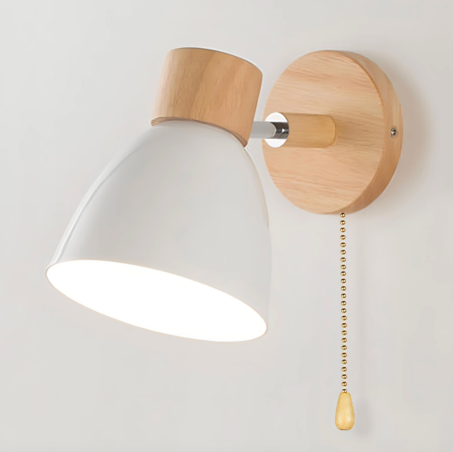 Scandinavische wandlamp met trekschakelaar warme Noordse stijl lamp
