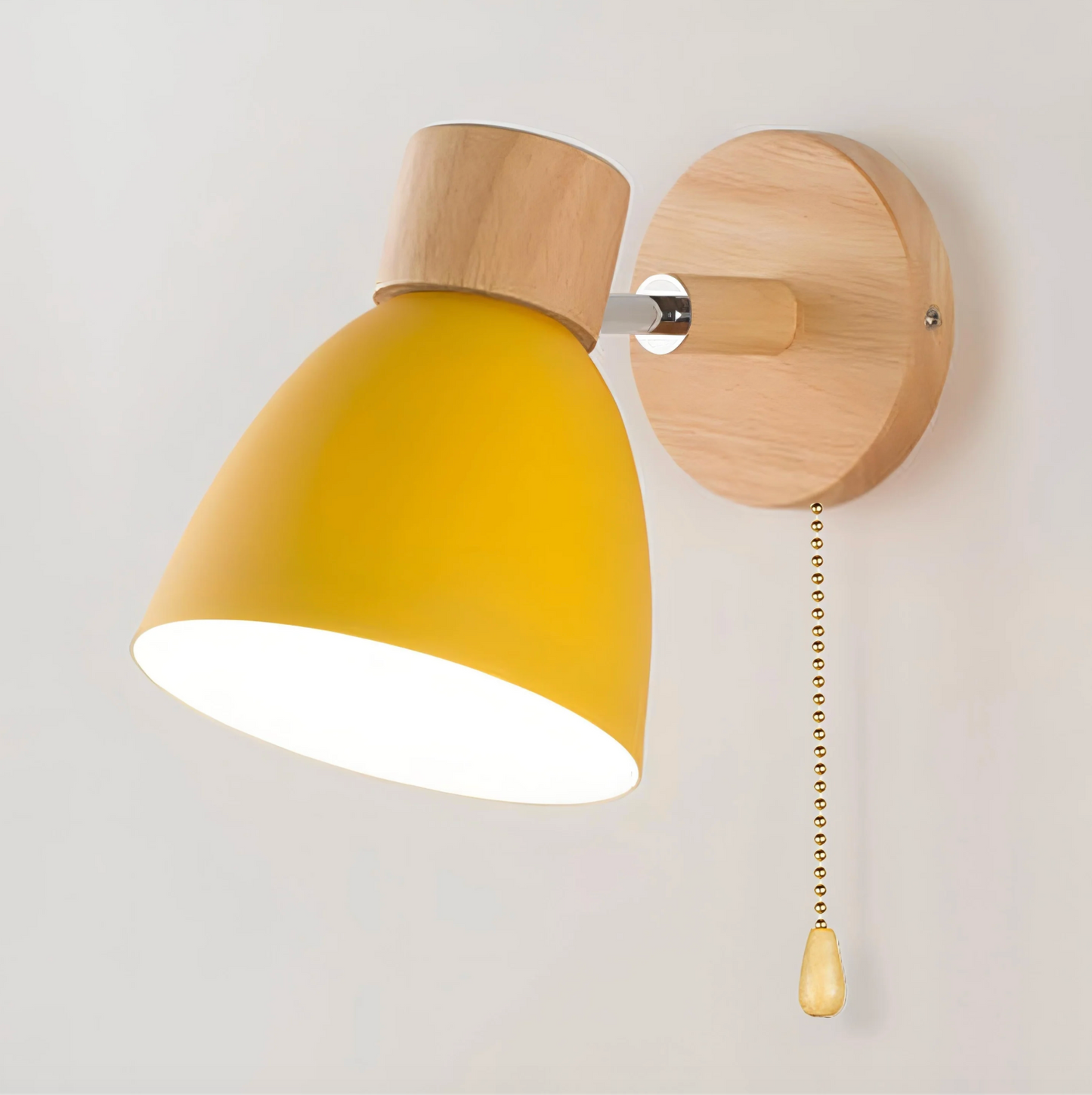 Scandinavische wandlamp met trekschakelaar warme Noordse stijl lamp