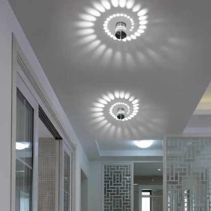 LuminBlast LED spiraal wandlamp kleurrijke moderne binnenwandlamp