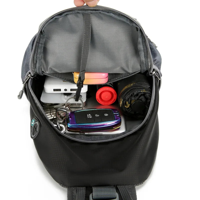 SecurePack anti-diefstal waterdichte multi-pocket schouderrugzak