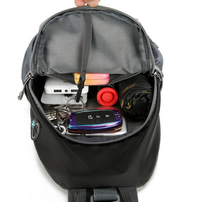 SecurePack anti-diefstal waterdichte multi-pocket schouderrugzak