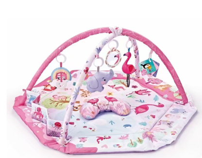 SensoryHaven 8-in-1 baby speelmat met speelgoed voor sensorische ontwikkeling en vroeg leren