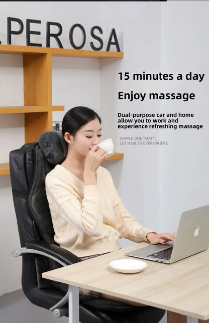 Shiatsu full body rugmassager met warmte en verstelbaar ontwerp