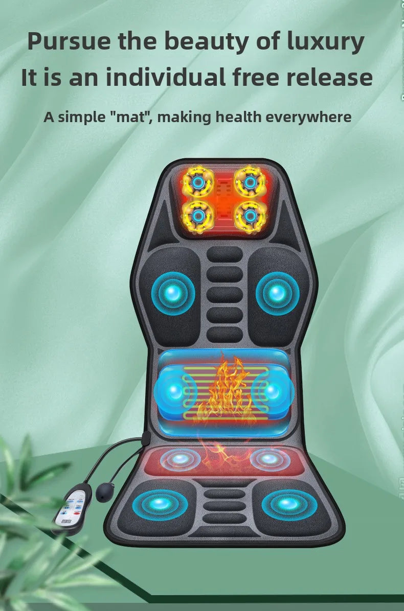 Shiatsu full body rugmassager met warmte en verstelbaar ontwerp