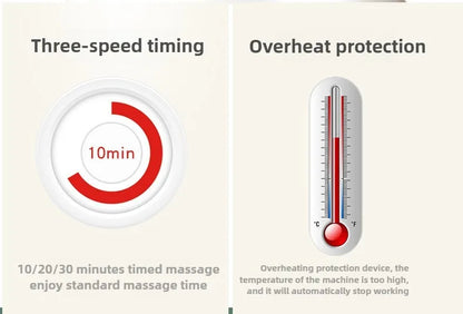 Shiatsu full body rugmassager met warmte en verstelbaar ontwerp