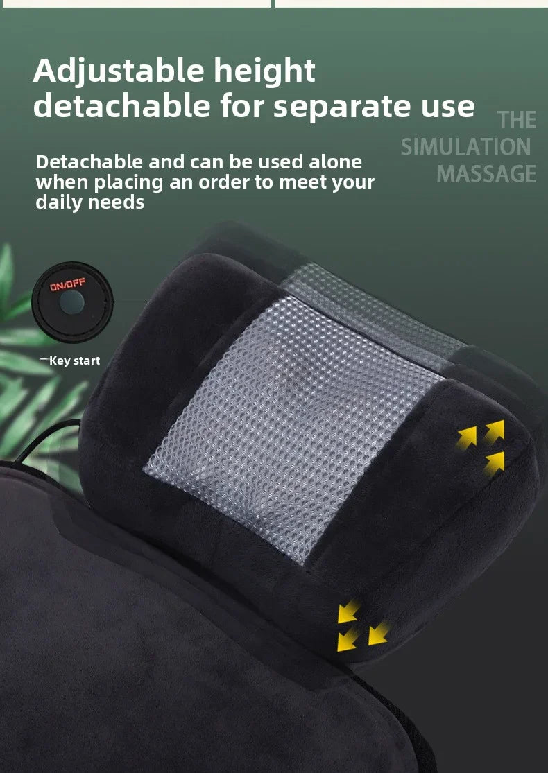 Shiatsu full body rugmassager met warmte en verstelbaar ontwerp