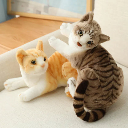 Siamese Kat Pluche Luxe Zacht Katten Speelgoed Realistisch Schattige Knuffelgenoot