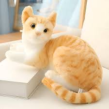 Siamese Kat Pluche Luxe Zacht Katten Speelgoed Realistisch Schattige Knuffelgenoot