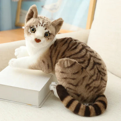 Siamese Kat Pluche Luxe Zacht Katten Speelgoed Realistisch Schattige Knuffelgenoot