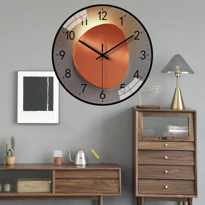 Stille Wandklok Elegante Niet-Tikkende Ontwerp voor Slaapkamer en Kantoor