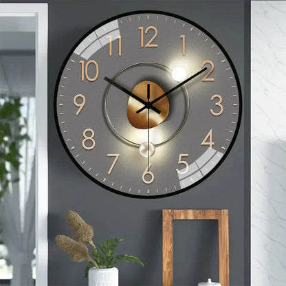 Stille Wandklok Elegante Niet-Tikkende Ontwerp voor Slaapkamer en Kantoor