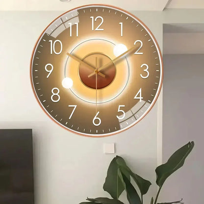 Stille Wandklok Elegante Niet-Tikkende Ontwerp voor Slaapkamer en Kantoor