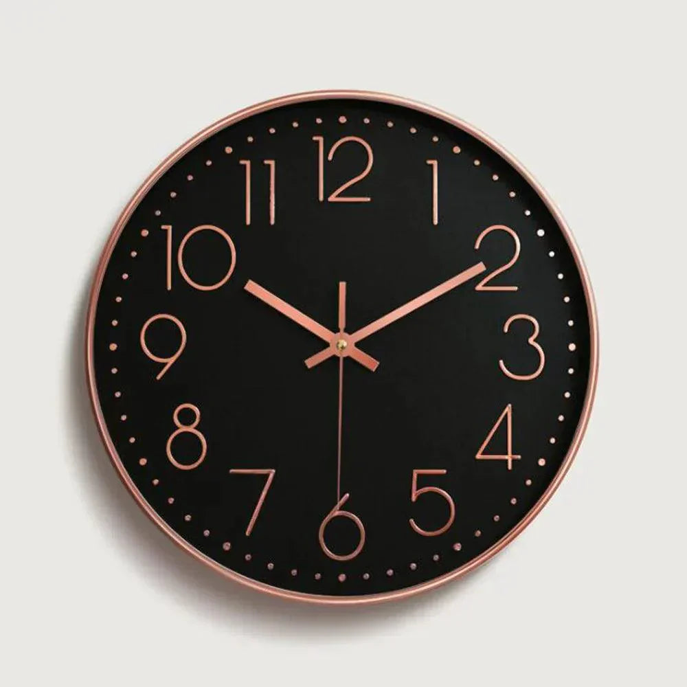 Stille niet-tikkende wandklok modern minimalistisch 30cm