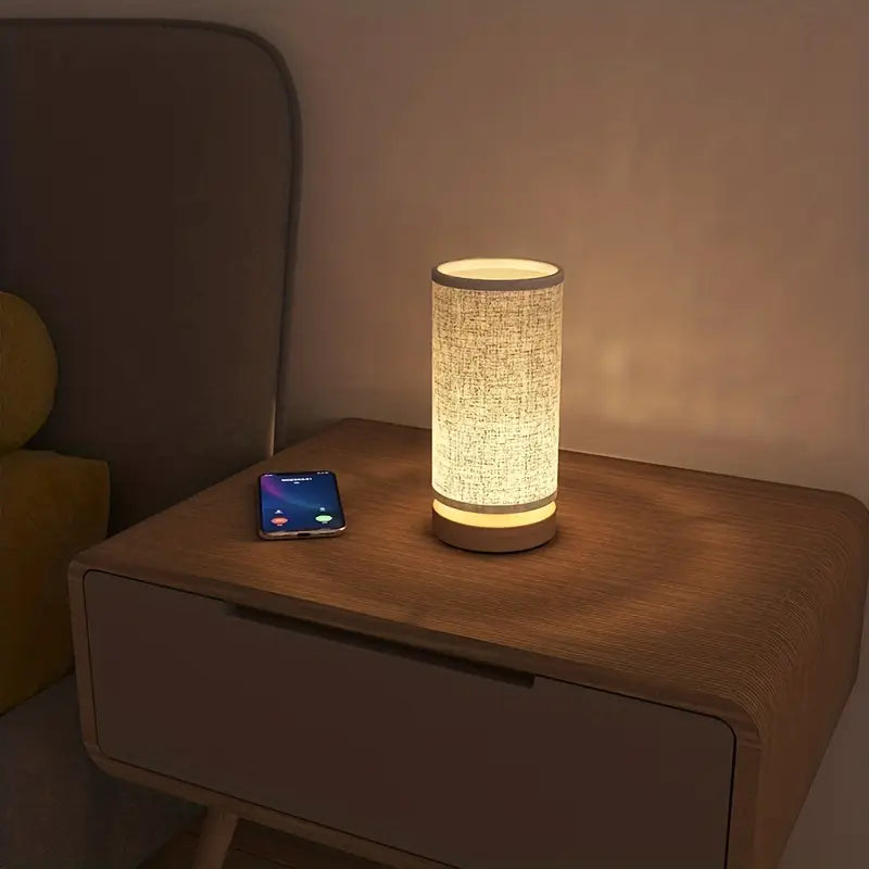 SimpleGlow minimalistische houten nachtlamp warme verlichting
