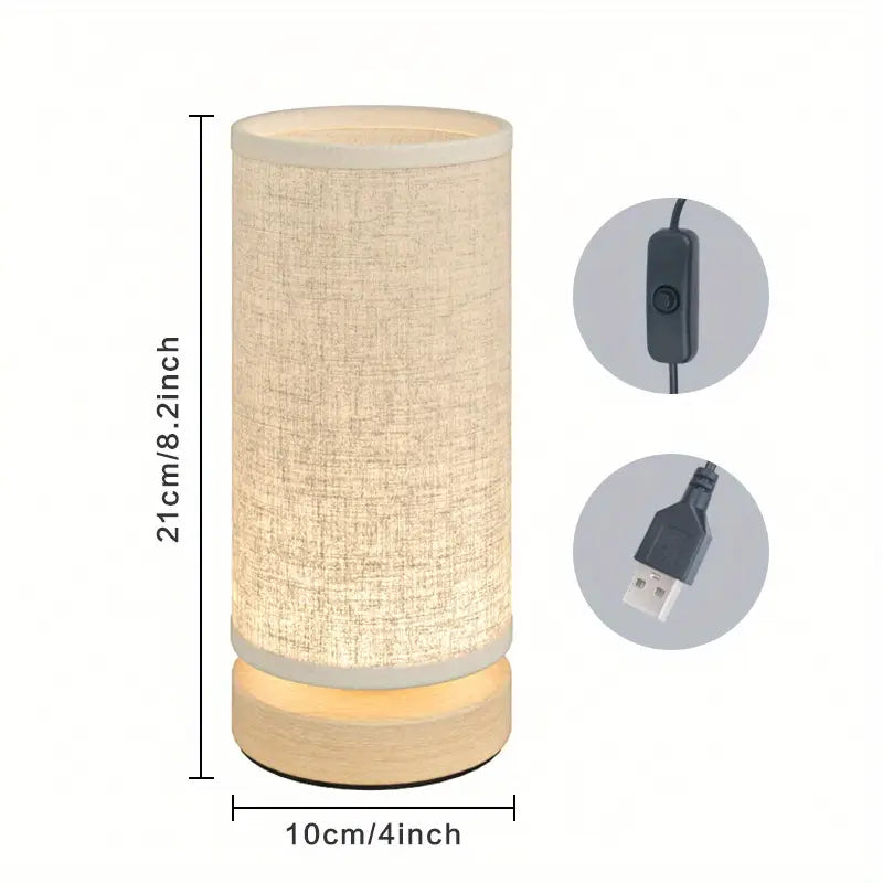 SimpleGlow minimalistische houten nachtlamp warme verlichting