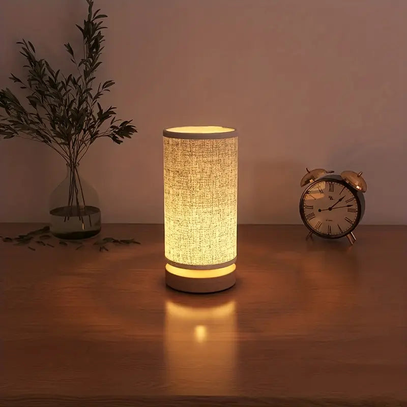 SimpleGlow minimalistische houten nachtlamp warme verlichting