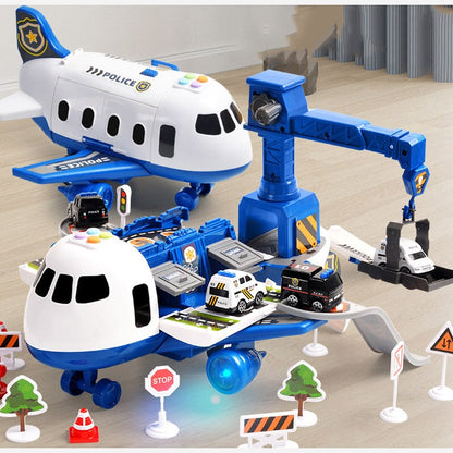 SkyExplorer vliegtuig-speelset – 20-delige kinderspeelset met bouwvoertuigen