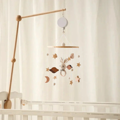 SkyWhirl Houten Baby Mobiel voor Rustige Kinderkamerdecoratie