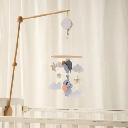 SkyWhirl Houten Baby Mobiel voor Rustige Kinderkamerdecoratie