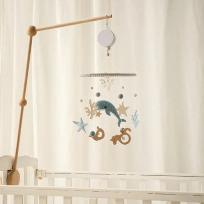 SkyWhirl Houten Baby Mobiel voor Rustige Kinderkamerdecoratie